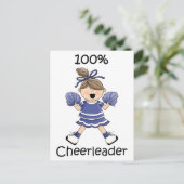 100% Cheerleader - Brunet Briefkaart (Staand voorkant)