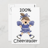 100% Cheerleader - Brunet Briefkaart (Voorkant / Achterkant)