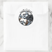 100% Coton de Tulear Ronde Sticker (Tas)