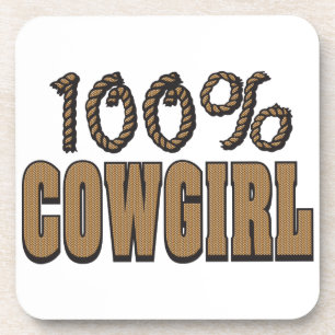 100% Cowgirl Bier Onderzetter