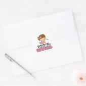 100% Cowgirl Ronde Sticker (Envelop)