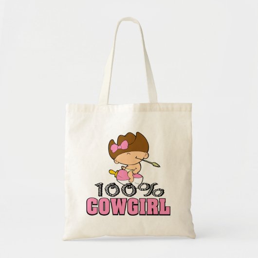 100% Cowgirl Tote Bag (Voorkant)