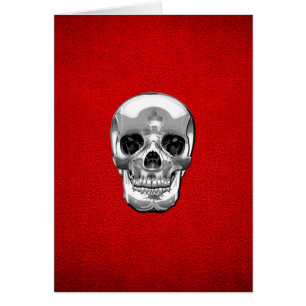 [100] Crâne humain argenté