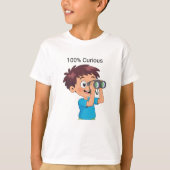 100% Curious  T-shirt (Voorkant)