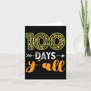 100 dagen: 100 dagen leraar of student kaart