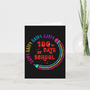 100 dagen 100ste schooldag voor meisjes kaart