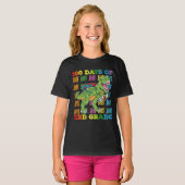 100 dagen 3e klas T Rex Dinosaurus School T-shirt (Voorkant volledig)