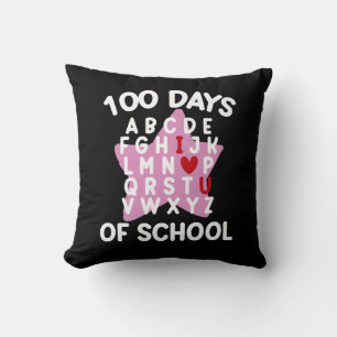 100 dagen alfabet voor school 100ste dag leraar  kussen