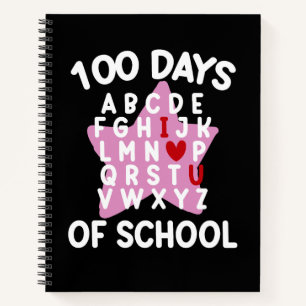 100 dagen alfabet voor school 100ste dag leraar  notitieboek