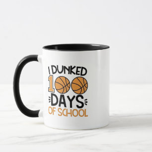 100 dagen basketbalspeler op school mok