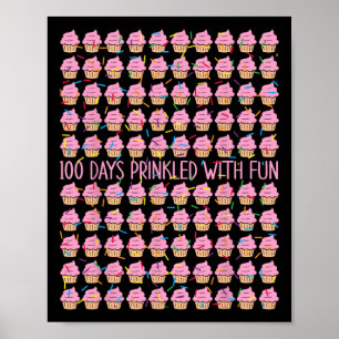 100 dagen besprenkeld met leuke donuts 100 dagen s poster