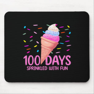 100 dagen bestrooid met leuke ijs 100e dag van muismat