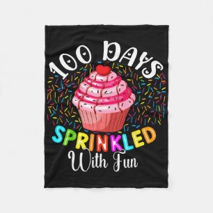 100 dagen bezaaid met leuke Cupcake 100e dag van S Fleece Deken