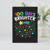 100 dagen Brichtere sterren Kaart (Staand voorkant)