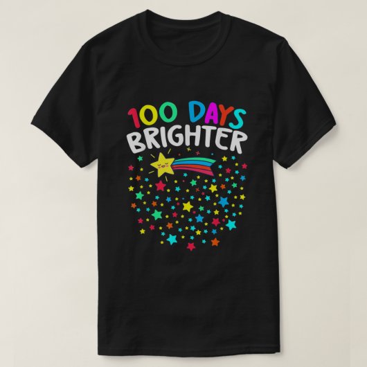 100 dagen Brichtere sterren T-shirt (Design voorkant)