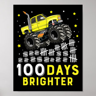 100 dagen Brighter Monster Truck 100 dagen van sch Poster