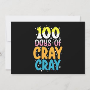 100 dagen Cray Cray 100e dag schoolleraar Kaart