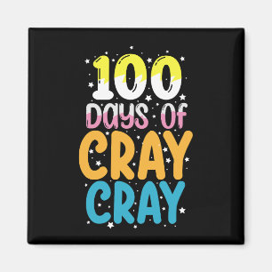 100 dagen Cray Cray 100e dag schoolleraar Magneet