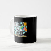 100 dagen dichter bij de zomerleraar buiten dienst koffiemok (Voorkant links)