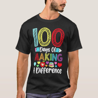 100 dagen een verschil maken kleuterschool t-shirt