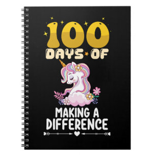 100 dagen eenhoornschool die een verschil maakt notitieboek