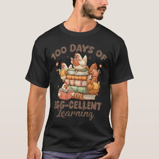 100 dagen Egg-stra slimmer leraar kinderen 100ste T-shirt (Voorkant)