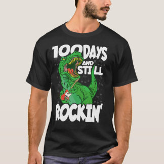 100 dagen en nog steeds rocken - 100 dagen schoold t-shirt