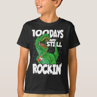 100 dagen en nog steeds rocken - 100 dagen schoold t-shirt