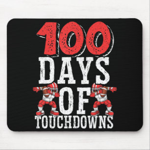 100 dagen Football met inkt 100 dagen op school Muismat