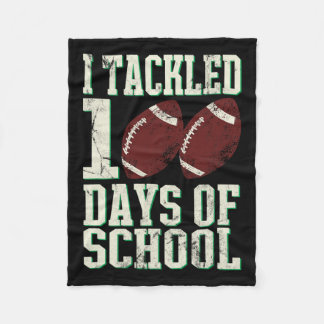 100 dagen Football op school Thema Gezegde Fleece Deken