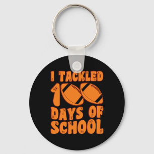 100 dagen Football schooljongens 100ste dag aangep Sleutelhanger