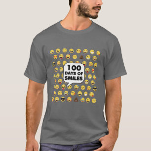 100 dagen glimlachen Emoji outfit Girls 100 dagen T-shirt