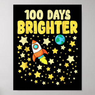 100 dagen helderder 100ste dag van de schoolastron poster