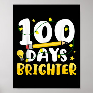 100 dagen helderder 100ste dag van school 100 dage poster