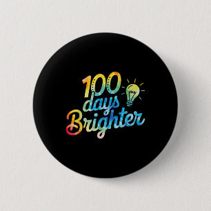 100 Dagen Helderdere Leraar Kinder 100ste Dag van Ronde Button 5,7 Cm