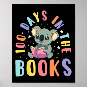100 dagen in de boeken Koala lezen 100ste dag van Poster