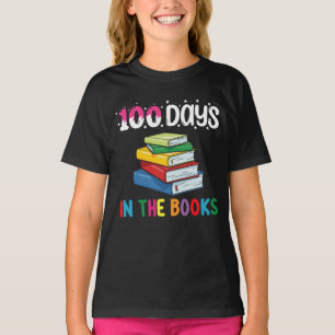 100 dagen in de boeken school lezen bibliothecaris t-shirt