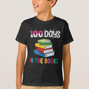 100 dagen in de boeken school lezen bibliothecaris t-shirt