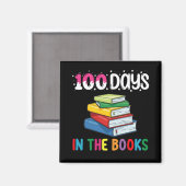 100 dagen in de boeken Schoolbibliothecaris Magneet (Voorkant / Achterkant)