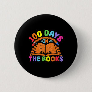 100 dagen in de boeken Voorleesleraar 100e dag Ronde Button 5,7 Cm
