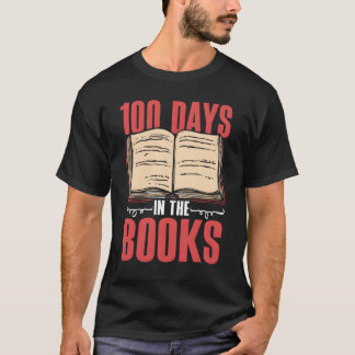 100 dagen inhe boeken student 100 dagen school fam t-shirt