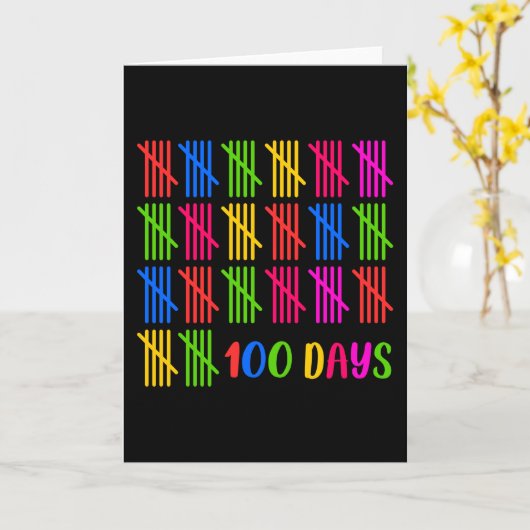 100 dagen kaart (Gele Bloem)