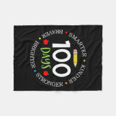 100 dagen Kinder groeivertraging van het lerarente Fleece Deken (Voorkant (Horizontaal))