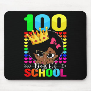 100 dagen Kinder schoolmeisje zwart-Afrikaans Amer Muismat