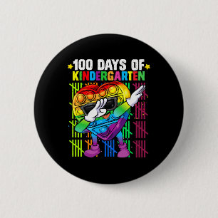 100 Dagen Kleuterschool Dabbing Kleurrijke Fidget Ronde Button 5,7 Cm