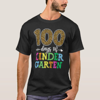 100 dagen kleuterschool Kind Jongen Meisje Leraar T-shirt
