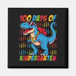 100 dagen kleuterschool Trex dinosaurus jongens S Magneet