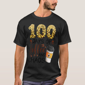 100 dagen koffie en chaos 100ste dag van school F T-shirt