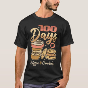 100 dagen koffie en koekjes - 100 dagen school t-shirt