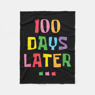 100 dagen later 100ste Dag van de Kinder Schooller Fleece Deken
